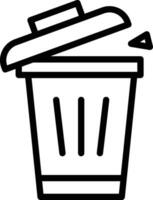 Garbage Cleaning Vector Icon