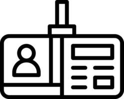 Identification Card Vector Icon