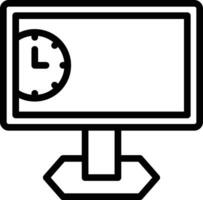 monitor de icono de vector