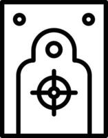 Ejército objetivo vector icono