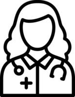 Female Doctor Vector Icon