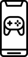 Mobile Game Console Vector Icon