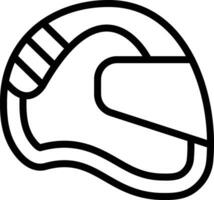 icono de vector de casco