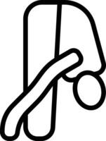 Forward Bend Pose Vector Icon