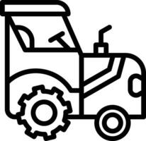 icono de vector de tractor