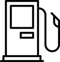 icono de vector de gasolinera