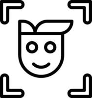 Face Scanner Vector Icon