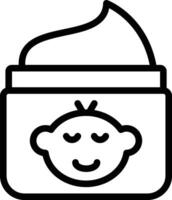 Baby Cream Vector Icon