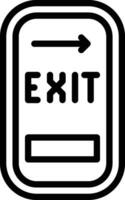 Exit Door Vector Icon