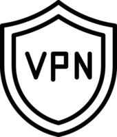 icono de vector vpn