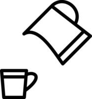 Pour Coffee Vector Icon