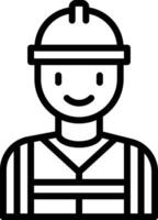 Construction Worker Vector Icon