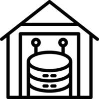 Data Warehouse Vector Icon