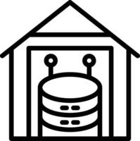 Data Warehouse Vector Icon