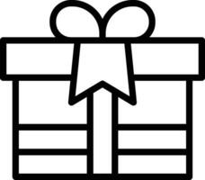 icono de vector de caja de regalo