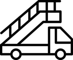 Aircraft Stairs Vector Icon