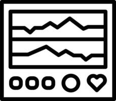 icono de vector de electrocardiograma