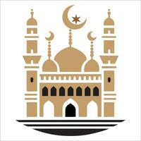 ramadan karem mosque building icon vector