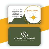 Simple Business Card Layout design vector