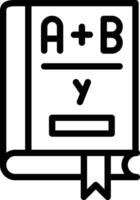 Algebra Book Vector Icon