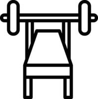 Bench Press Vector Icon