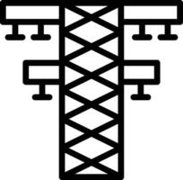 icono de vector de torre eléctrica