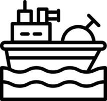 Army Ship Vector Icon