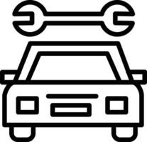 icono de vector de servicio de coche