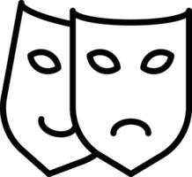 Theatre Mask Vector Icon