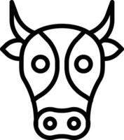 icono de vector de vaca