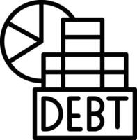 Debt Vector Icon