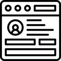 Browser Login Vector Icon