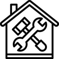 casa renovación vector icono