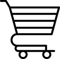 icono de vector de carrito de compras