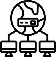 Computer Networking Vector Icon