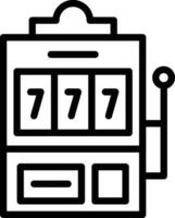 Slot Machine Vector Icon