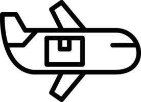 Airplane Delivery Vector Icon