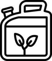 Biofuel Can Vector Icon