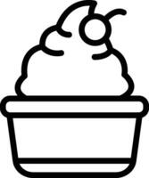 Ice Cream Cup Vector Icon