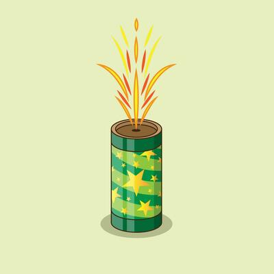 Firecracker Water Fountain Green