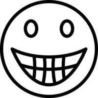 Grinning Face with Big Eyes Vector Icon