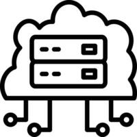 Cloud Networking Vector Icon