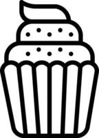 icono de vector de cupcake de boda