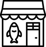 Fish Shop Vector Icon