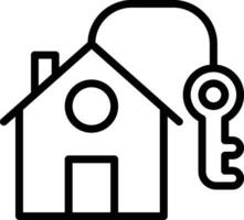 House Key Vector Icon