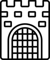 Castle Gate Vector Icon