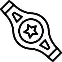 Champion Belt Vector Icon