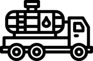 Water Tanker Vector Icon