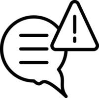 Chat Alert Vector Icon