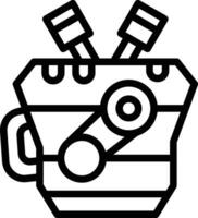 icono de vector de motor de coche